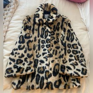 cheeta fur coat